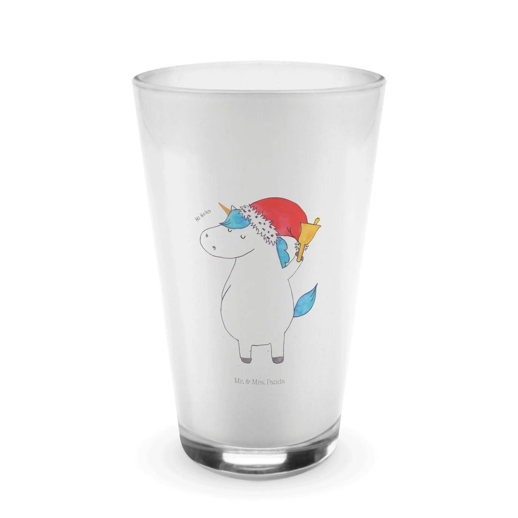 Glas Einhorn Weihnachtsmann Cappuccino Glas, Glas, Cappuccino Tasse, Latte Macchiato, Einhorn, Einhörner, Einhorn Deko, Unicorn, Gin, Schokolade, Schoki, Weihnachten, Weihnachtsmann, Nikolaus, Wunschzettel, Wunschliste, Feenstaub