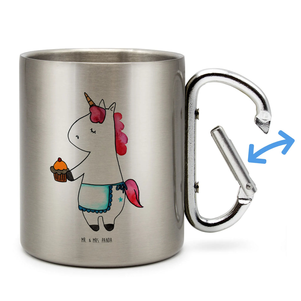 Edelstahlbecher Einhorn Muffin Edelstahltasse, Karabiner, Edelstahlbecher, Outdoor, Camping, Tasse, Becher, Einhorn, Einhörner, Einhorn Deko, Pegasus, Unicorn, Geburtstag, Backen, Muffin, Kekse, Geburtstagsgrüße, Glückwünsche, Liebesgrüße, Grüße