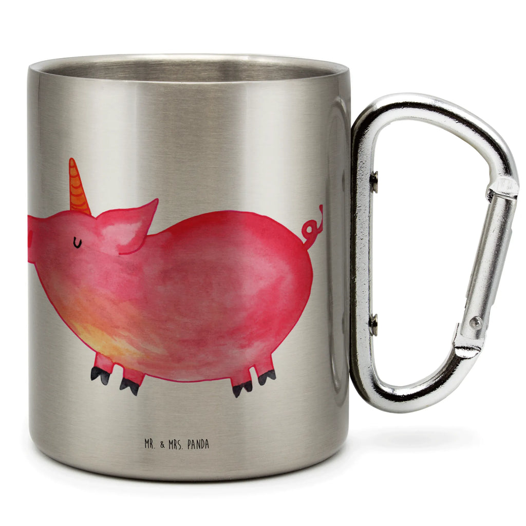 Edelstahlbecher Einhorn Schweinhorn Edelstahltasse, Karabiner, Edelstahlbecher, Outdoor, Camping, Tasse, Becher, Einhorn, Einhörner, Einhorn Deko, Unicorn, Party, Spaß, Schwein, Schweinhorn, Bauer, witzig. lustig, Spruch, geschenk, Pig, Piggy, funny, english, englisch