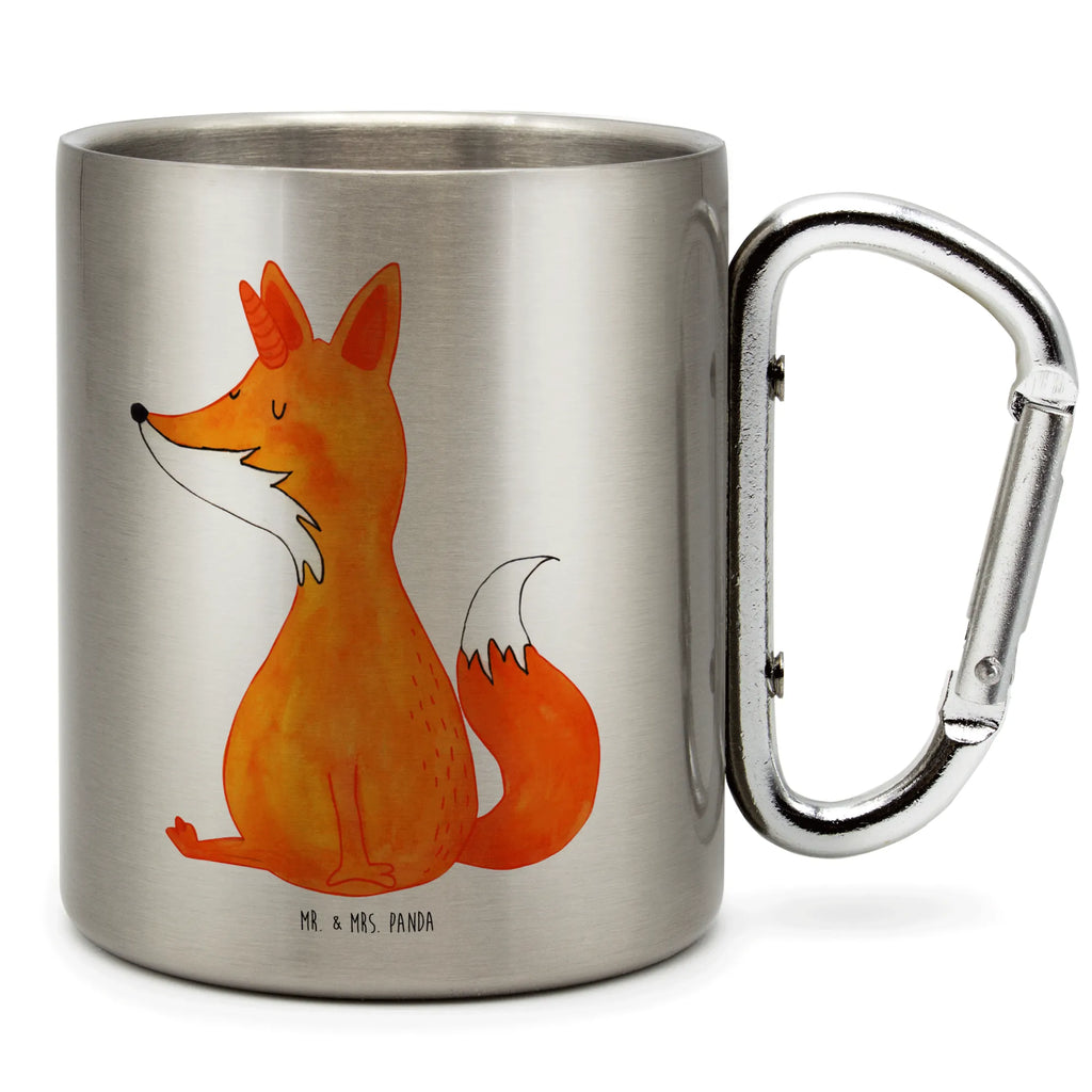 Edelstahlbecher Fuchshörnchen Edelstahltasse, Karabiner, Edelstahlbecher, Outdoor, Camping, Tasse, Becher, Einhorn, Einhörner, Einhorn Deko, Unicorn, Fuchs, Unicorns, Fuchshörnchen, Fuchshorn, Foxycorn, Füchse