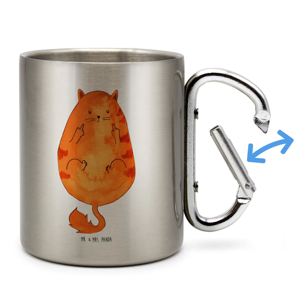 Edelstahlbecher Katze Frühaufsteher Edelstahltasse, Karabiner, Edelstahlbecher, Outdoor, Camping, Tasse, Becher, Katze, Katzenmotiv, Katzenfan, Katzendeko, Katzenfreund, Katzenliebhaber, Katzenprodukte, Katzenartikel, Katzenaccessoires, Katzensouvenirs, Katzenliebhaberprodukte, Katzenmotive, Der frühe Vogel kann mich mal, Morgenmuffel, Frühaufsteher, Kaffee, Katzen, Kater, Mietze