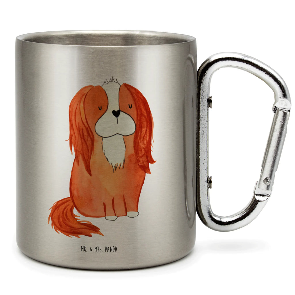 Edelstahlbecher Cavalier King Charles Spaniel Edelstahltasse, Karabiner, Edelstahlbecher, Outdoor, Camping, Tasse, Becher, Hund, Hundemotiv, Haustier, Hunderasse, Tierliebhaber, Hundebesitzer, Sprüche, Cavalier King Charles Spaniel, Cockerspaniel, Spaniel, Spruch, schönster Hund