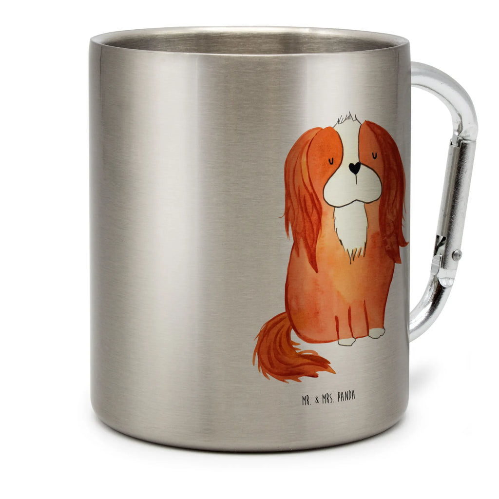 Edelstahlbecher Cavalier King Charles Spaniel Edelstahltasse, Karabiner, Edelstahlbecher, Outdoor, Camping, Tasse, Becher, Hund, Hundemotiv, Haustier, Hunderasse, Tierliebhaber, Hundebesitzer, Sprüche, Cavalier King Charles Spaniel, Cockerspaniel, Spaniel, Spruch, schönster Hund