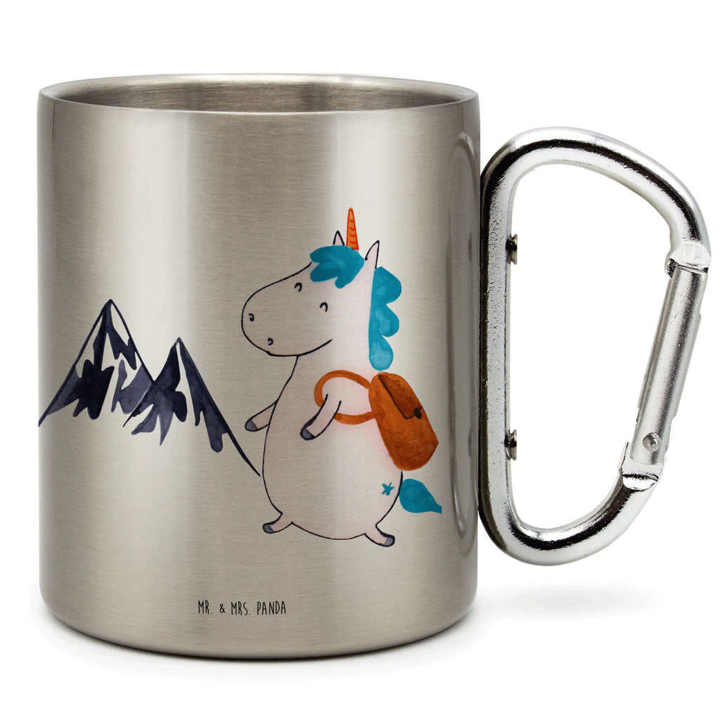 Edelstahlbecher Einhorn Bergsteiger Edelstahltasse, Karabiner, Edelstahlbecher, Outdoor, Camping, Tasse, Becher, Einhorn, Einhörner, Einhorn Deko, Pegasus, Unicorn, Bergsteiger, Abenteuer, Berge, Abenteurer, Weltenbummler, Weltreise, Reisen, Urlaub, Entdecker