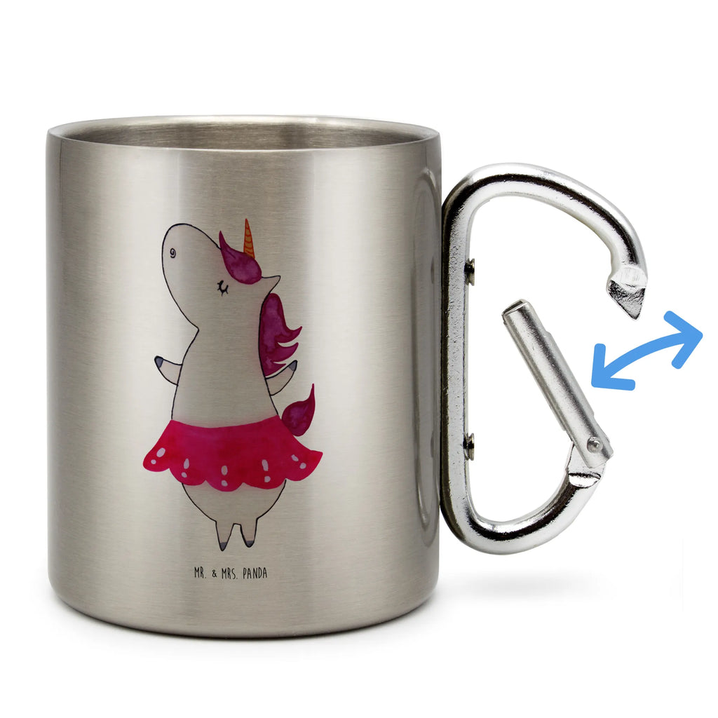 Edelstahlbecher Einhorn Ballerina Edelstahltasse, Karabiner, Edelstahlbecher, Outdoor, Camping, Tasse, Becher, Einhorn, Einhörner, Einhorn Deko, Pegasus, Unicorn, Tanzen, Ballerina, Party, Wohnung, Spaß, Feiern, Geburtstag, Tänzerin, Lebenslust, Lebensfreude