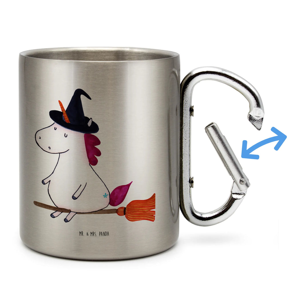 Edelstahlbecher Einhorn Hexe Edelstahltasse, Karabiner, Edelstahlbecher, Outdoor, Camping, Tasse, Becher, Einhorn, Einhörner, Einhorn Deko, Pegasus, Unicorn, Frau, Ehefrau, Hexe, Teufel, Engel, Verrückte, Freundin, Leben, Zicke