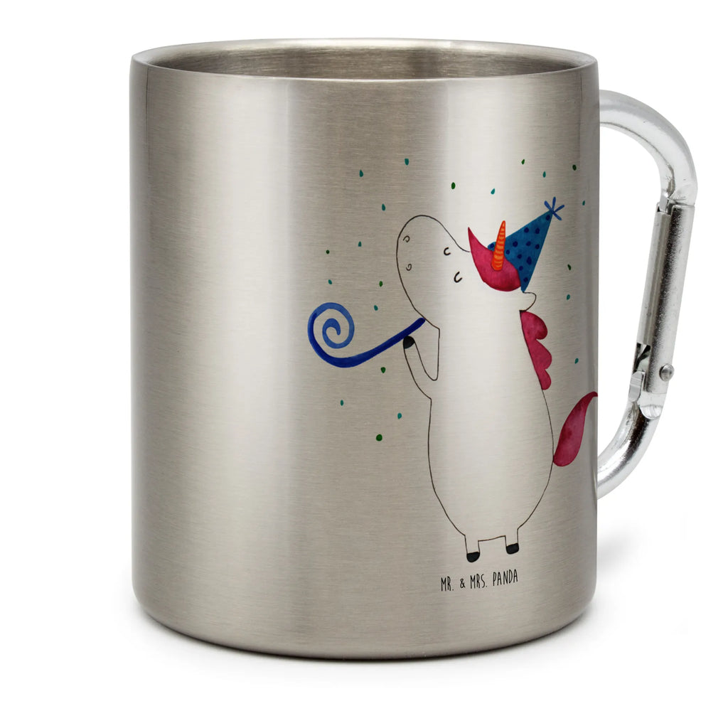 Edelstahlbecher Einhorn Party Edelstahltasse, Karabiner, Edelstahlbecher, Outdoor, Camping, Tasse, Becher, Einhorn, Einhörner, Einhorn Deko, Unicorn, Glitzer, Konfetti, Party, Geburtstag, Feier, Fest, Alkohol, Disco, Club