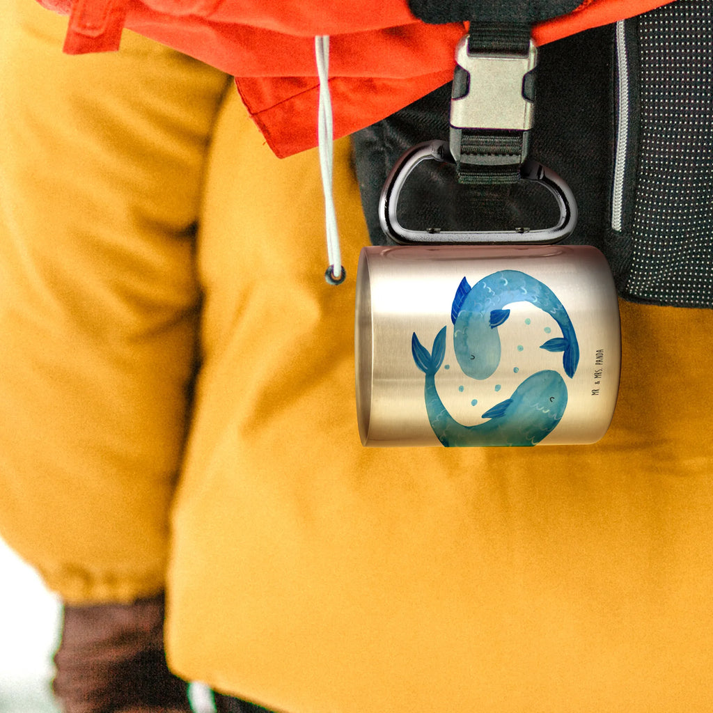 Edelstahlbecher Sternzeichen Fische Edelstahltasse, Karabiner, Edelstahlbecher, Outdoor, Camping, Tasse, Becher, Tierkreiszeichen, Sternzeichen, Horoskop, Astrologie, Aszendent, Fisch, Fische Geschenk, Fische Sternzeichen, Fische Sternbild, Geschenk Februar, Geschenk März, Geburtstag Februar, Geburtstag März