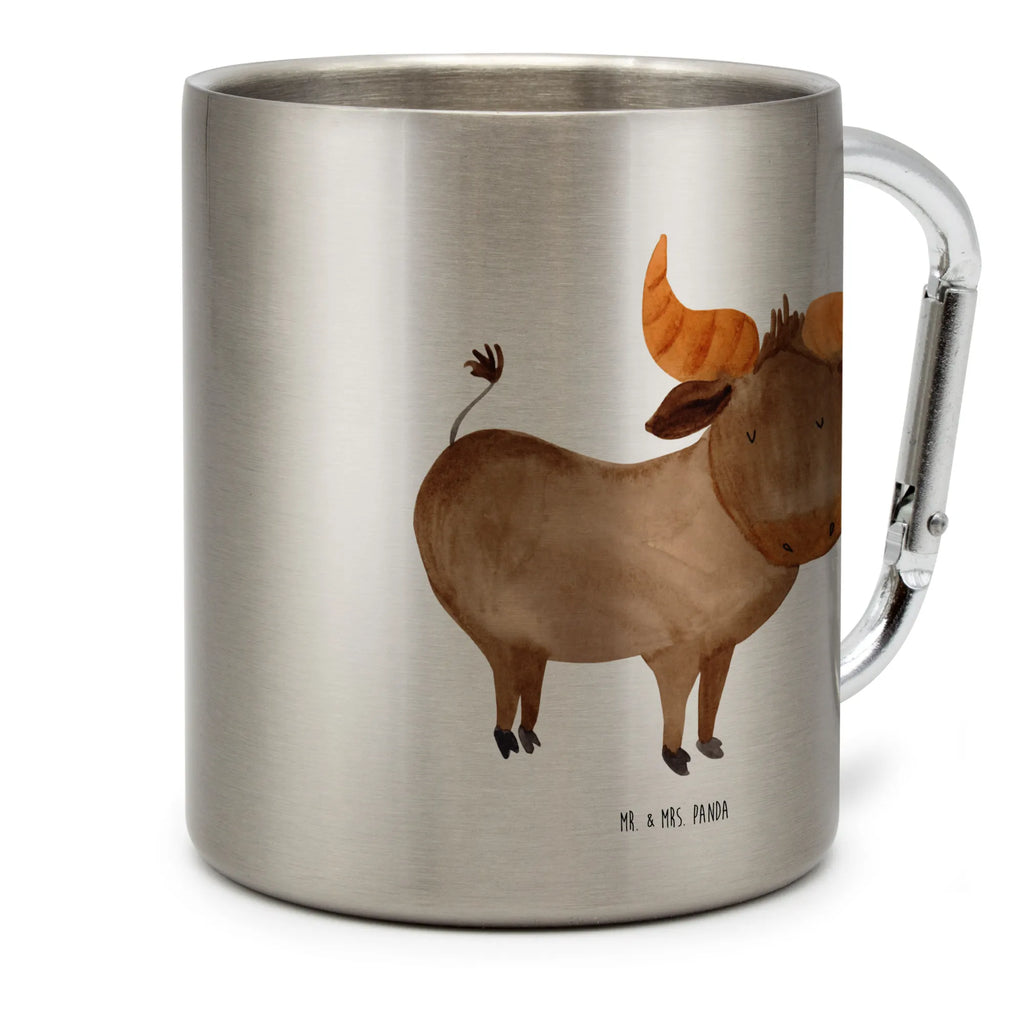 Edelstahlbecher Sternzeichen Stier Edelstahltasse, Karabiner, Edelstahlbecher, Outdoor, Camping, Tasse, Becher, Tierkreiszeichen, Sternzeichen, Horoskop, Astrologie, Aszendent, Stier, Stier Geschenk, Stier Sternzeichen, Geschenk Mai, Geschenk April, Geburtstag Mai, Geburtstag April, Rind, Ochse