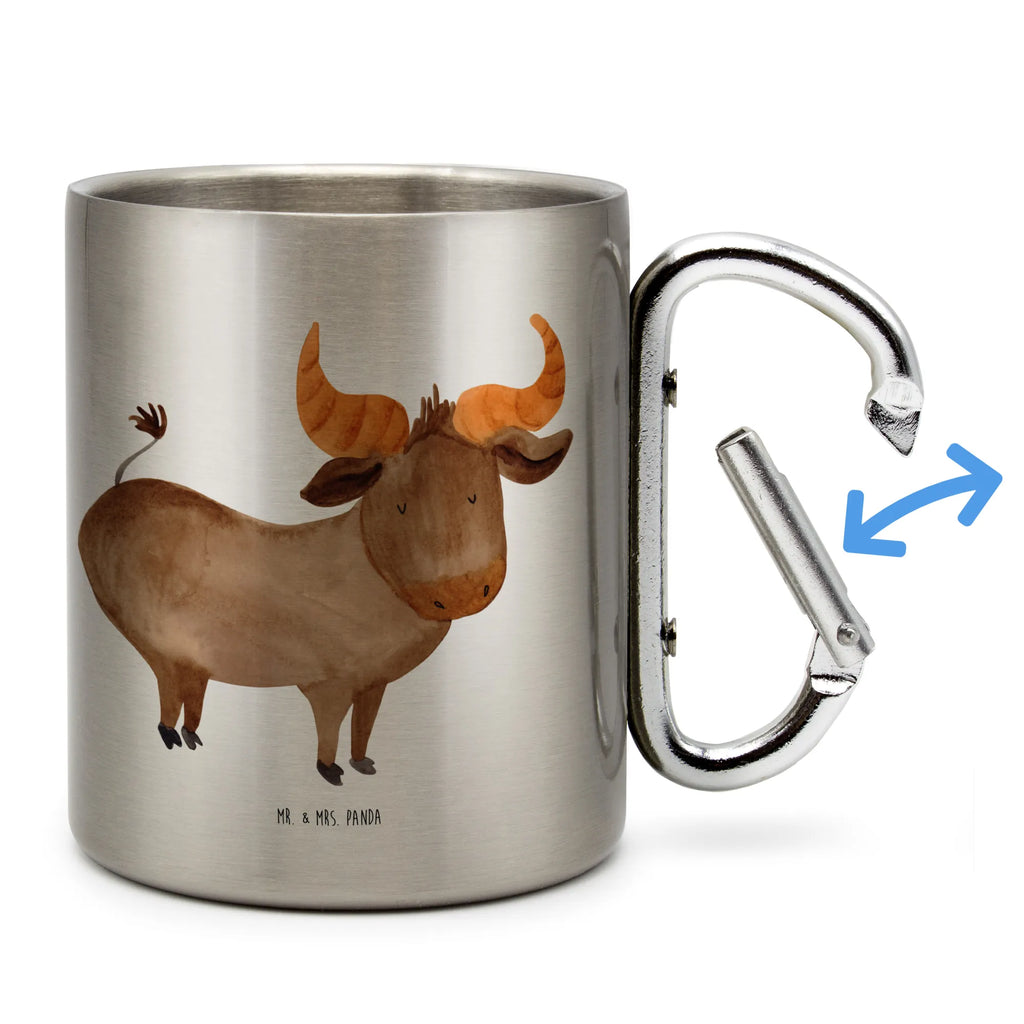 Edelstahlbecher Sternzeichen Stier Edelstahltasse, Karabiner, Edelstahlbecher, Outdoor, Camping, Tasse, Becher, Tierkreiszeichen, Sternzeichen, Horoskop, Astrologie, Aszendent, Stier, Stier Geschenk, Stier Sternzeichen, Geschenk Mai, Geschenk April, Geburtstag Mai, Geburtstag April, Rind, Ochse