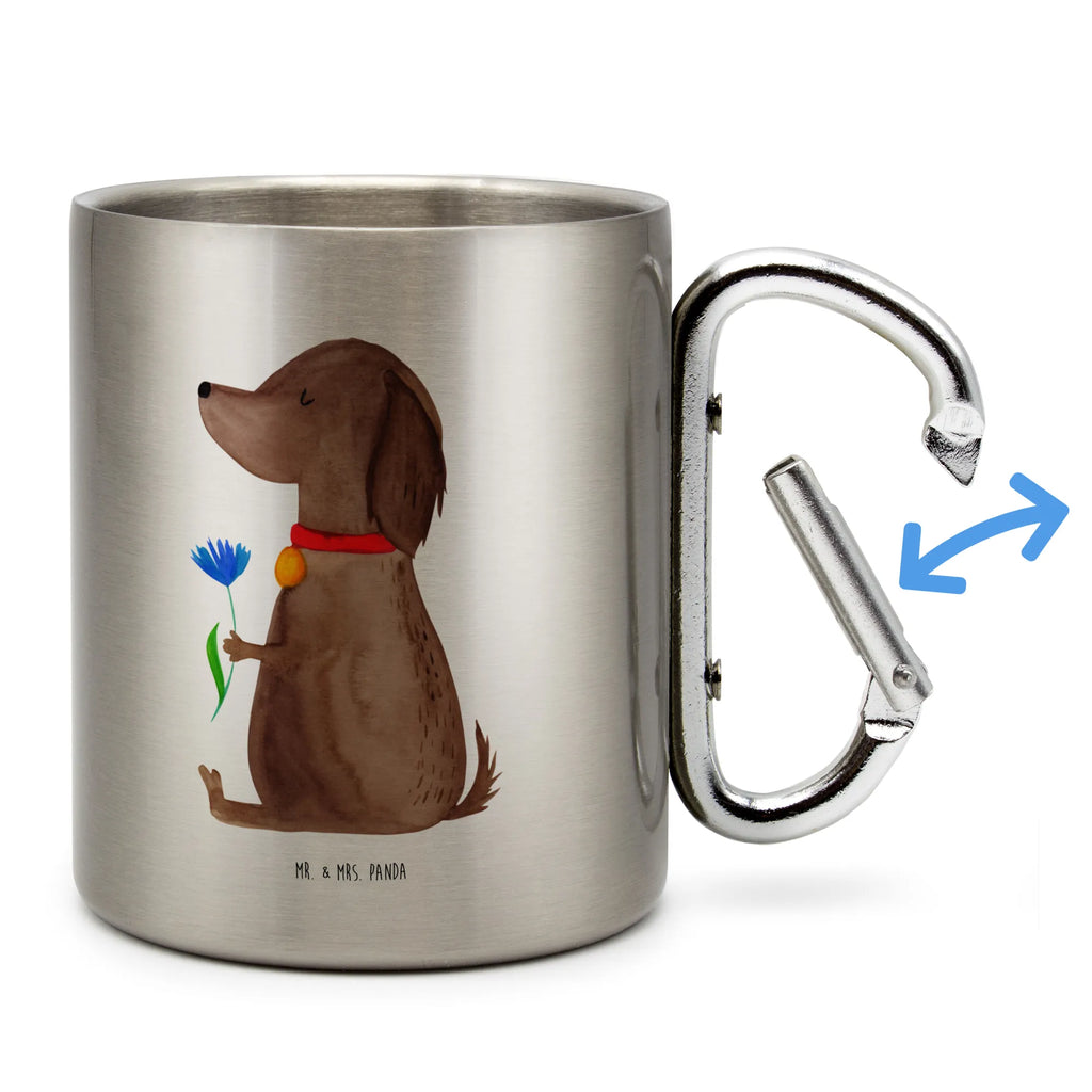 Edelstahlbecher Hund Blume Edelstahltasse, Karabiner, Edelstahlbecher, Outdoor, Camping, Tasse, Becher, Hund, Hundemotiv, Haustier, Hunderasse, Tierliebhaber, Hundebesitzer, Sprüche, Hunde, Frauchen, Hundeliebe