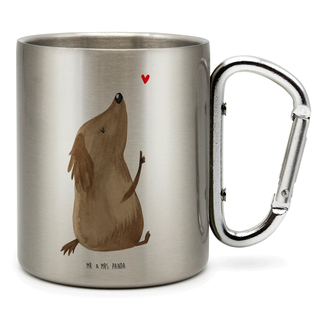 Edelstahlbecher Hund Liebe Edelstahltasse, Karabiner, Edelstahlbecher, Outdoor, Camping, Tasse, Becher, Hund, Hundemotiv, Haustier, Hunderasse, Tierliebhaber, Hundebesitzer, Sprüche, Liebe, Hundeglück, Hundeliebe, Hunde, Frauchen