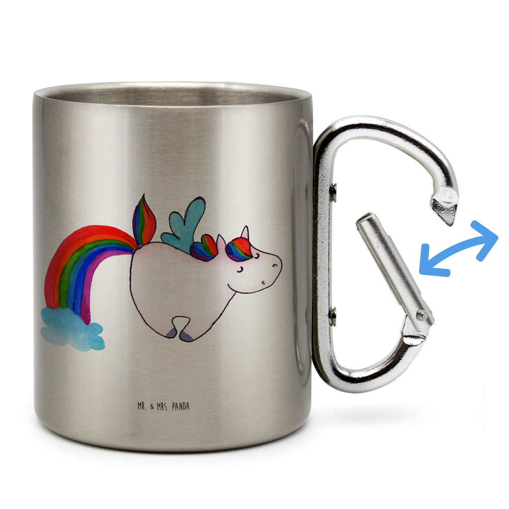 Edelstahlbecher Einhorn Pegasus Edelstahltasse, Karabiner, Edelstahlbecher, Outdoor, Camping, Tasse, Becher, Einhorn, Einhörner, Einhorn Deko, Pegasus, Unicorn, Regenbogen, Spielen, Realität, Glitzer, Erwachsenwerden