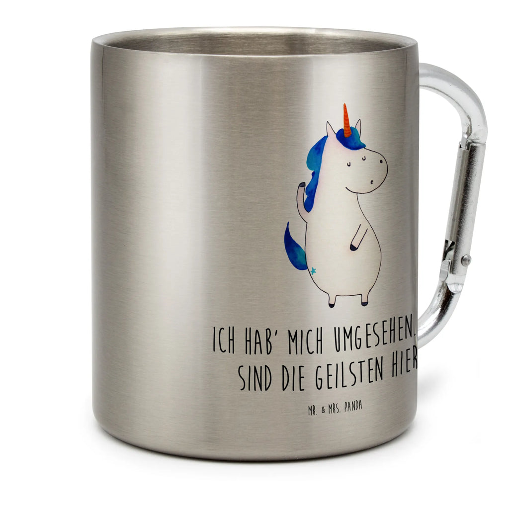 Edelstahlbecher Einhorn Mann Edelstahltasse, Karabiner, Edelstahlbecher, Outdoor, Camping, Tasse, Becher, Einhorn, Einhörner, Einhorn Deko, Pegasus, Unicorn, cool, Mann, Freundin, Familie, bester Freund, BFF, Party, hübsch, beste