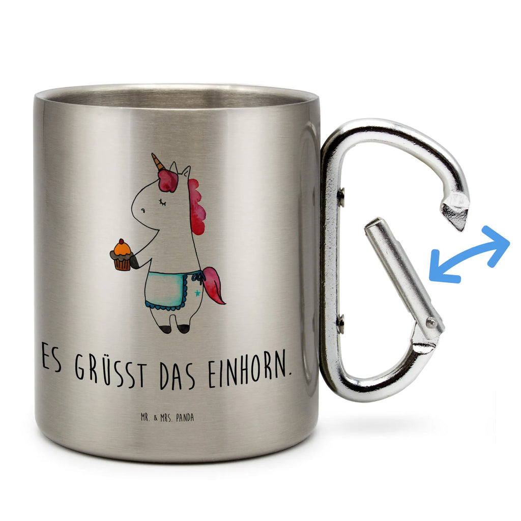 Edelstahlbecher Einhorn Muffin Edelstahltasse, Karabiner, Edelstahlbecher, Outdoor, Camping, Tasse, Becher, Einhorn, Einhörner, Einhorn Deko, Pegasus, Unicorn, Geburtstag, Backen, Muffin, Kekse, Geburtstagsgrüße, Glückwünsche, Liebesgrüße, Grüße