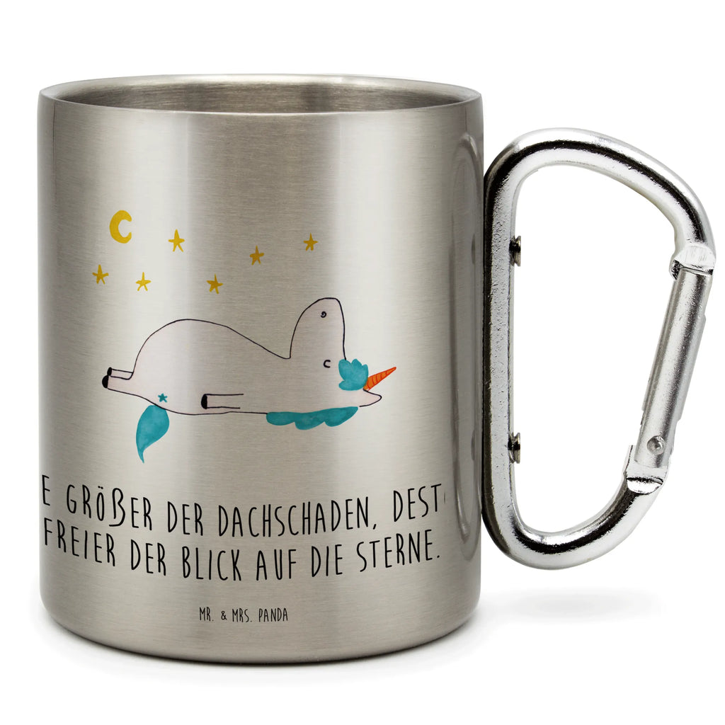 Edelstahlbecher Einhorn Sternenhimmel Edelstahltasse, Karabiner, Edelstahlbecher, Outdoor, Camping, Tasse, Becher, Einhorn, Einhörner, Einhorn Deko, Pegasus, Unicorn, Sterne, Dachschaden, Verrückt, Sternenhimmel