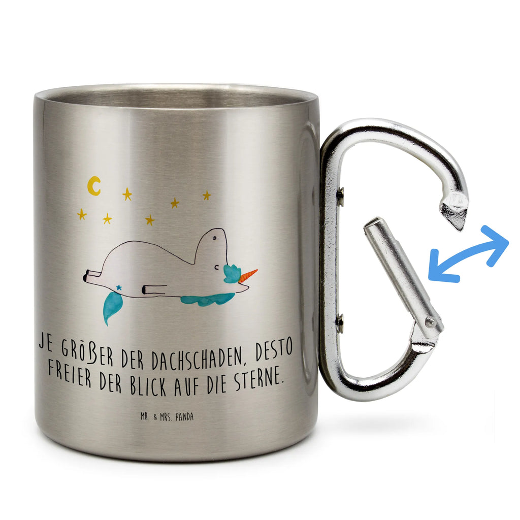 Edelstahlbecher Einhorn Sternenhimmel Edelstahltasse, Karabiner, Edelstahlbecher, Outdoor, Camping, Tasse, Becher, Einhorn, Einhörner, Einhorn Deko, Pegasus, Unicorn, Sterne, Dachschaden, Verrückt, Sternenhimmel