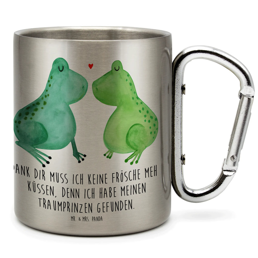 Edelstahlbecher Frosch Liebe Edelstahltasse, Karabiner, Edelstahlbecher, Outdoor, Camping, Tasse, Becher, Liebe, Partner, Freund, Freundin, Ehemann, Ehefrau, Heiraten, Verlobung, Heiratsantrag, Liebesgeschenk, Jahrestag, Hocheitstag, Verliebt, Verlobt, Verheiratet, Geschenk Freundin, Geschenk Freund, Liebesbeweis, Hochzeitstag, Geschenk Hochzeit, Frosch, Frösche, Froschkönig, Fröschchen