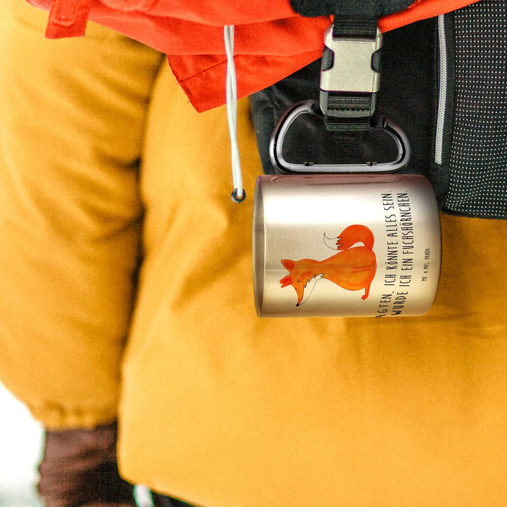 Edelstahlbecher Fuchshörnchen Edelstahltasse, Karabiner, Edelstahlbecher, Outdoor, Camping, Tasse, Becher, Einhorn, Einhörner, Einhorn Deko, Pegasus, Unicorn, Fuchs, Unicorns, Fuchshörnchen, Fuchshorn, Foxycorn, Füchse