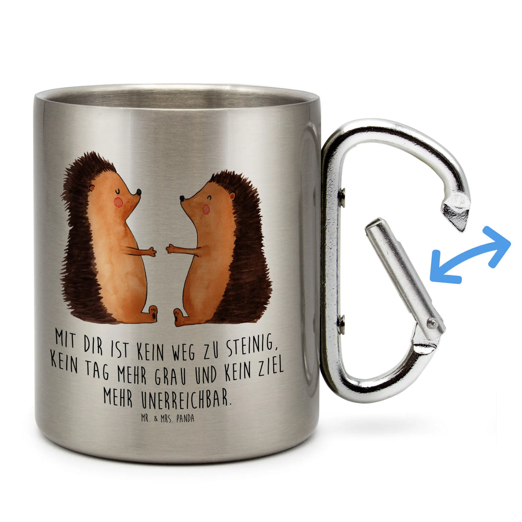 Edelstahlbecher Igel Liebe Edelstahltasse, Karabiner, Edelstahlbecher, Outdoor, Camping, Tasse, Becher, Liebe, Partner, Freund, Freundin, Ehemann, Ehefrau, Heiraten, Verlobung, Heiratsantrag, Liebesgeschenk, Jahrestag, Hocheitstag, Verliebt, Verlobt, Verheiratet, Geschenk, Liebesbeweis, Hochzeitstag, Hochzeit, Igel