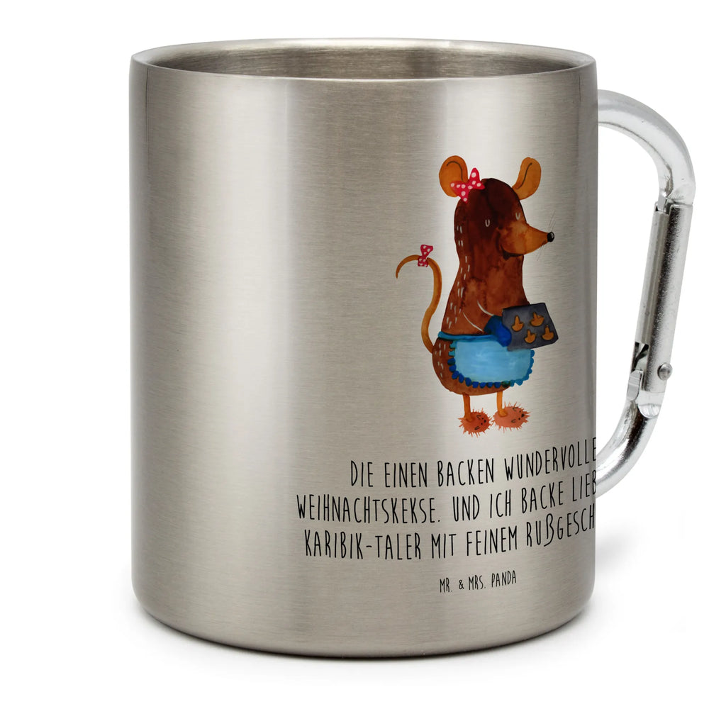 Edelstahlbecher Maus Kekse Edelstahltasse, Karabiner, Edelstahlbecher, Outdoor, Camping, Tasse, Becher, Winter, Weihnachten, Weihnachtsdeko, Nikolaus, Advent, Heiligabend, Wintermotiv, Maus, Kekse, backen, Weihnachtskekse, Plätzchen, Weihnachtsbäckerei, Chaosqueen