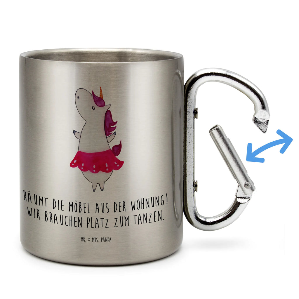 Edelstahlbecher Einhorn Ballerina Edelstahltasse, Karabiner, Edelstahlbecher, Outdoor, Camping, Tasse, Becher, Einhorn, Einhörner, Einhorn Deko, Pegasus, Unicorn, Tanzen, Ballerina, Party, Wohnung, Spaß, Feiern, Geburtstag, Tänzerin, Lebenslust, Lebensfreude