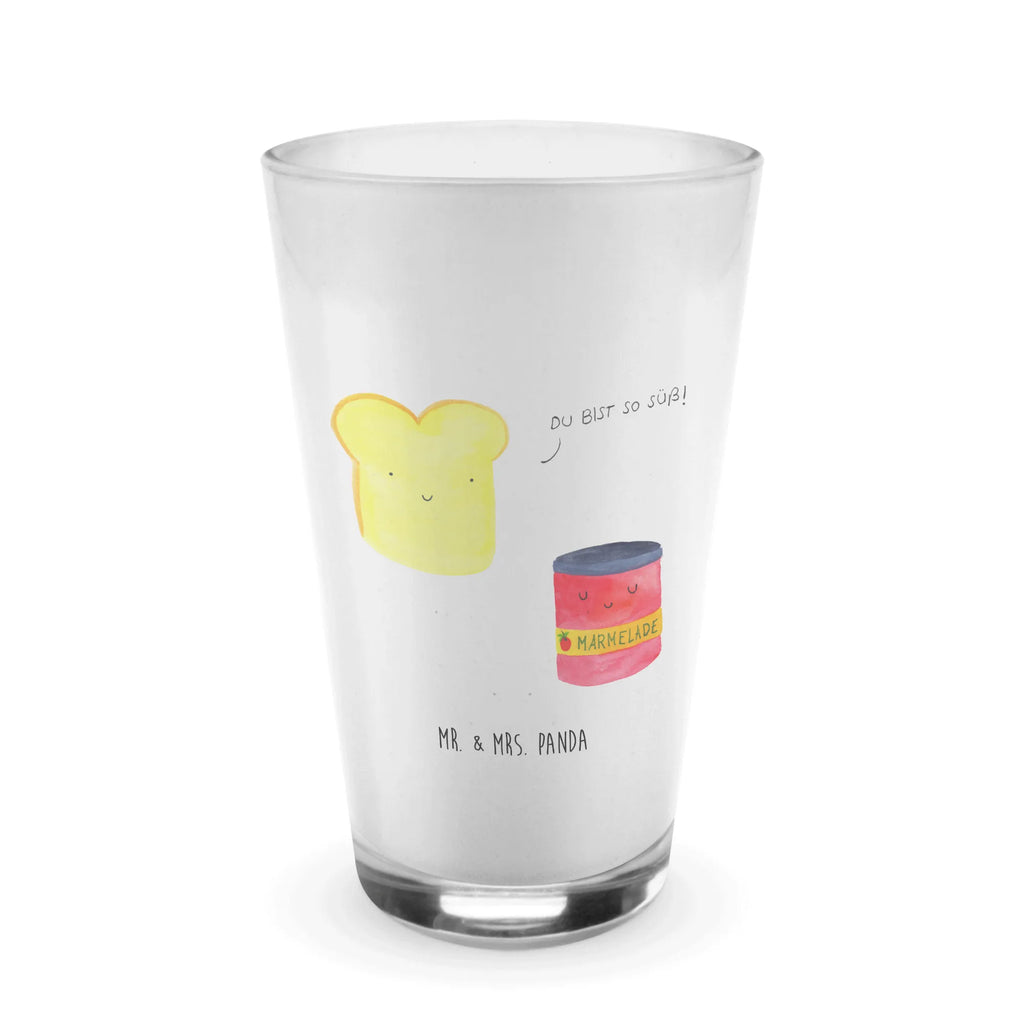 Glas Toast & Marmelade Cappuccino Glas, Glas, Cappuccino Tasse, Latte Macchiato, Tiermotive, Gute Laune, lustige Sprüche, Tiere, Toast, Marmelade, Dreamteam, süße Postkarte, süß, Küche Deko, Küche Spruch, Frühstück Einladung, Brot, Toastbrot