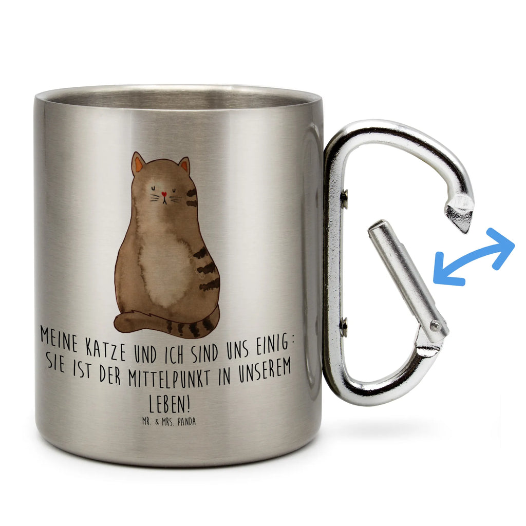 Edelstahlbecher Katze sitzend Edelstahltasse, Karabiner, Edelstahlbecher, Outdoor, Camping, Tasse, Becher, Katze, Katzenmotiv, Katzenfan, Katzendeko, Katzenfreund, Katzenliebhaber, Katzenprodukte, Katzenartikel, Katzenaccessoires, Katzensouvenirs, Katzenliebhaberprodukte, Katzenmotive, Katzen, Kater, Mietze, Cat, Cats, Katzenhalter, Katzenbesitzerin, Haustier, Katzenliebe, Lebensinhalt, Liebe, Mittelpunkt, Familie