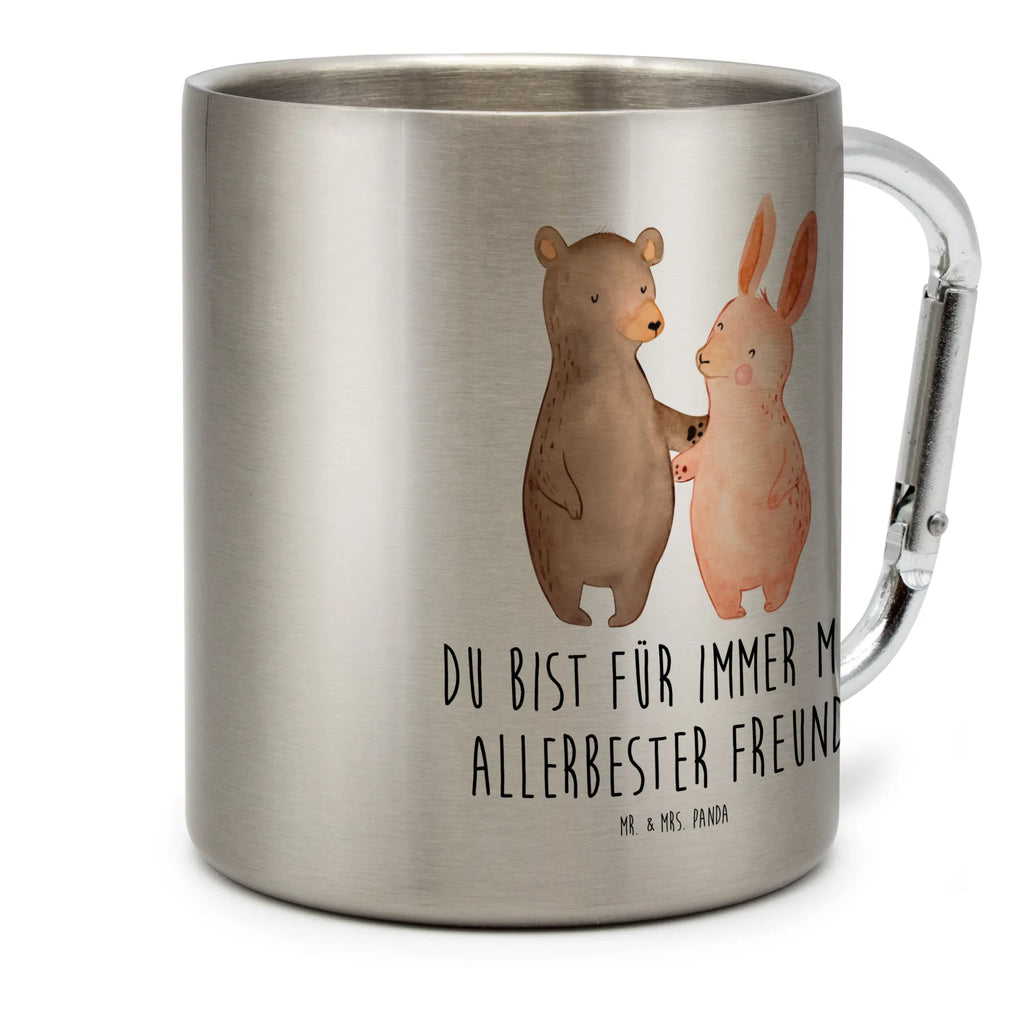 Edelstahlbecher Bär Hase Umarmen Edelstahltasse, Karabiner, Edelstahlbecher, Outdoor, Camping, Tasse, Becher, Liebe, Partner, Freund, Freundin, Ehemann, Ehefrau, Heiraten, Verlobung, Heiratsantrag, Liebesgeschenk, Jahrestag, Hocheitstag, Freunde, bester Freund, Hase, Bär, Bärchen, best friends