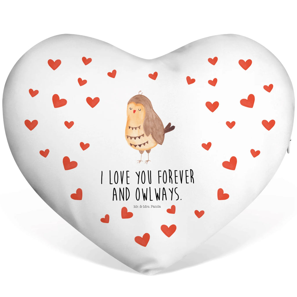 Heart cushion Owl Satisfied Kissen, Herzkissen, Herzform, Herz, Dekokissen, Eule, Eule Spruch, Eule deko, Owl, Liebe Spruch, Romantisch, Wortspiel lustig, Spruch schön, Geschenk Hochzeitstag