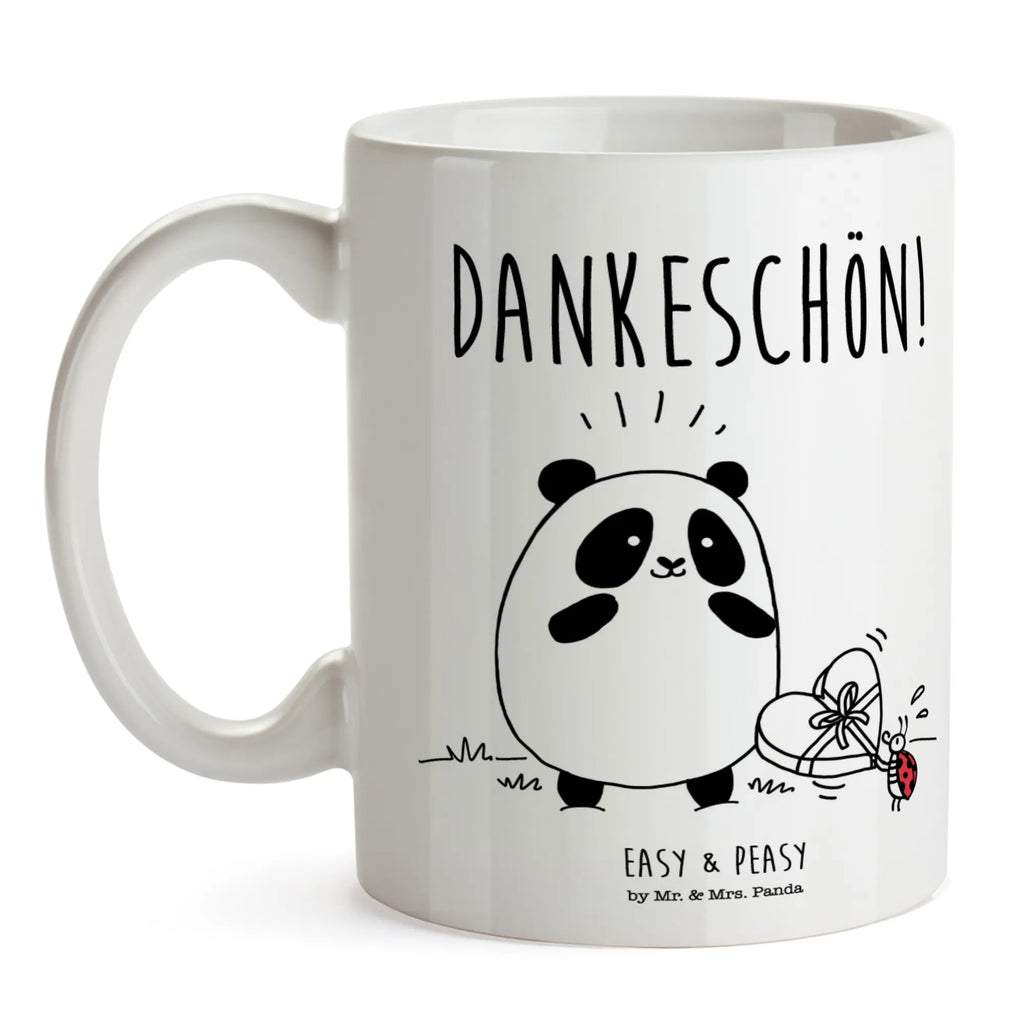 Tasse Easy & Peasy Dankeschön Tasse, Kaffeetasse, Teetasse, Becher, Kaffeebecher, Teebecher, Keramiktasse, Porzellantasse, Büro Tasse, Geschenk Tasse, Tasse Sprüche, Tasse Motive, Kaffeetassen, Tasse bedrucken, Designer Tasse, Cappuccino Tassen, Schöne Teetassen