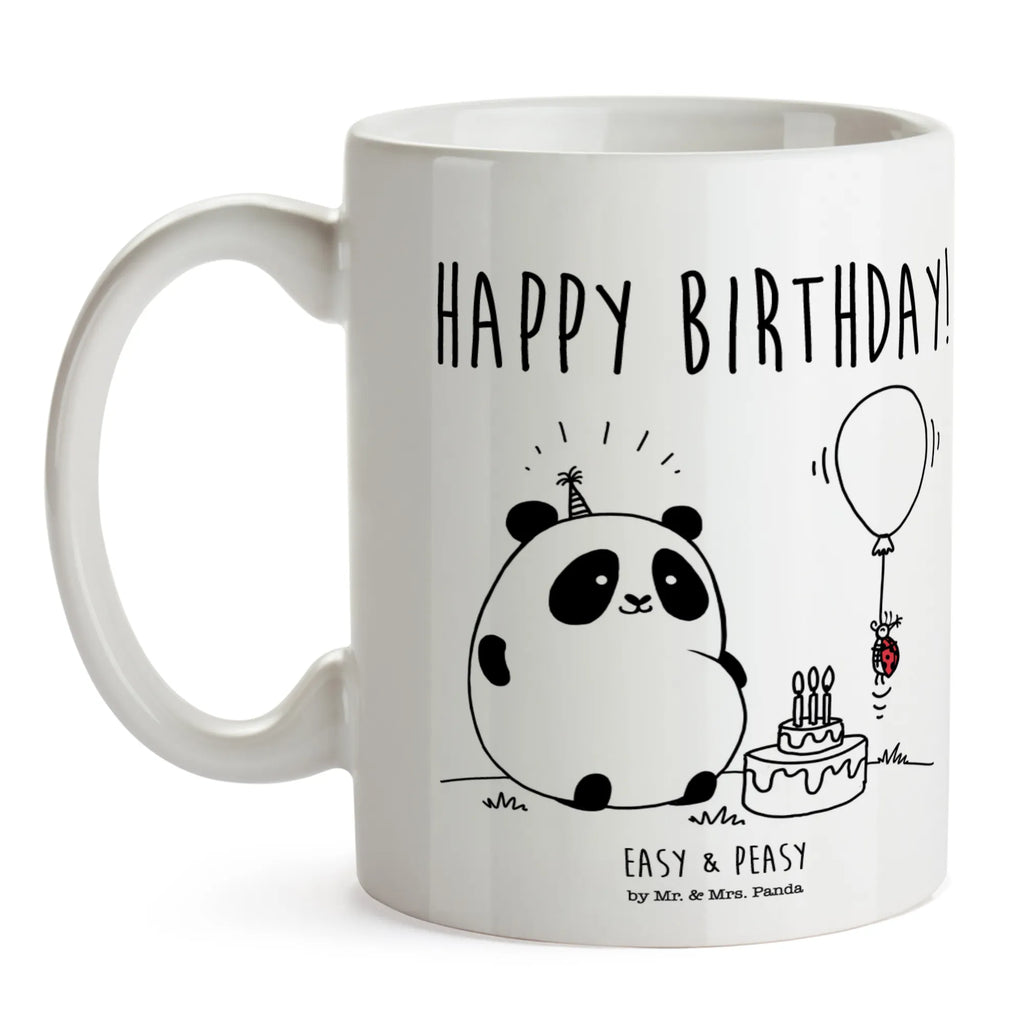 Tasse Easy & Peasy Happy Birthday Tasse, Kaffeetasse, Teetasse, Becher, Kaffeebecher, Teebecher, Keramiktasse, Porzellantasse, Büro Tasse, Geschenk Tasse, Tasse Sprüche, Tasse Motive, Kaffeetassen, Tasse bedrucken, Designer Tasse, Cappuccino Tassen, Schöne Teetassen