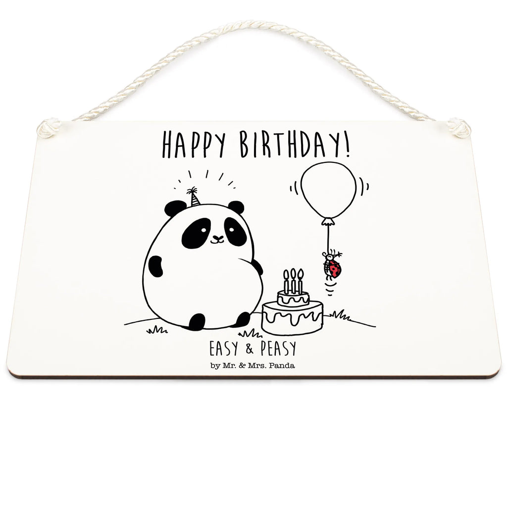 Deko Schild Easy & Peasy Happy Birthday Dekoschild, Deko Schild, Schild, Tür Schild, Türschild, Holzschild, Wandschild, Wanddeko