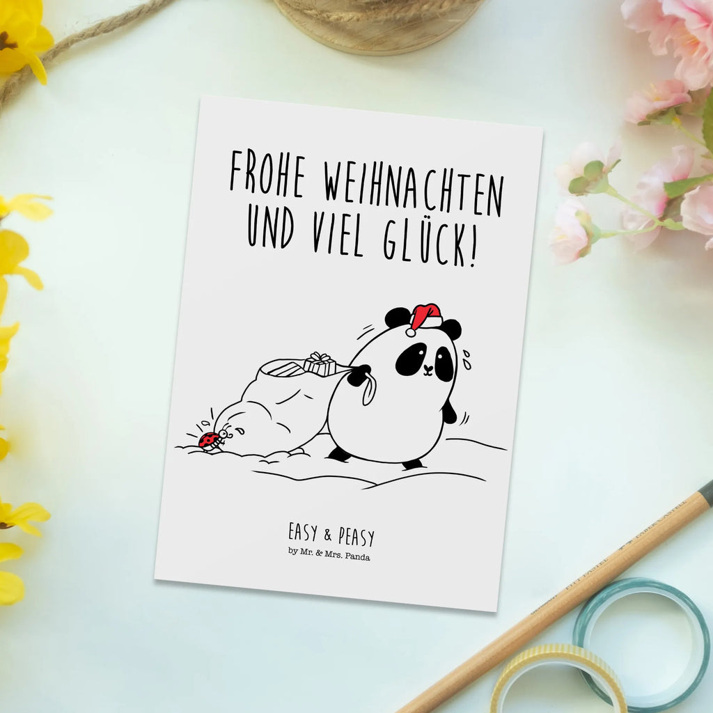 Postkarte Easy & Peasy Frohe Weihnachten Postkarte, Karte, Geschenkkarte, Grußkarte, Einladung, Ansichtskarte, Geburtstagskarte, Einladungskarte, Dankeskarte, Ansichtskarten, Einladung Geburtstag, Einladungskarten Geburtstag