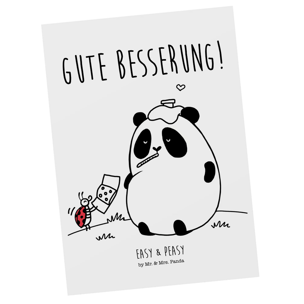 Postkarte Easy & Peasy Gute Besserung Postkarte, Karte, Geschenkkarte, Grußkarte, Einladung, Ansichtskarte, Geburtstagskarte, Einladungskarte, Dankeskarte, Ansichtskarten, Einladung Geburtstag, Einladungskarten Geburtstag