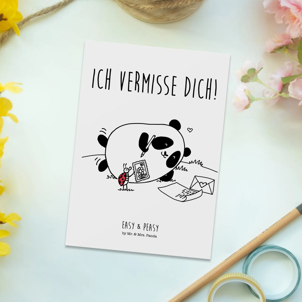 Postkarte Easy & Peasy Vermissen Postkarte, Karte, Geschenkkarte, Grußkarte, Einladung, Ansichtskarte, Geburtstagskarte, Einladungskarte, Dankeskarte, Ansichtskarten, Einladung Geburtstag, Einladungskarten Geburtstag