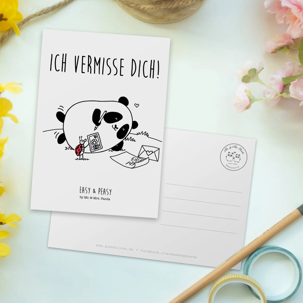 Postkarte Easy & Peasy Vermissen Postkarte, Karte, Geschenkkarte, Grußkarte, Einladung, Ansichtskarte, Geburtstagskarte, Einladungskarte, Dankeskarte, Ansichtskarten, Einladung Geburtstag, Einladungskarten Geburtstag