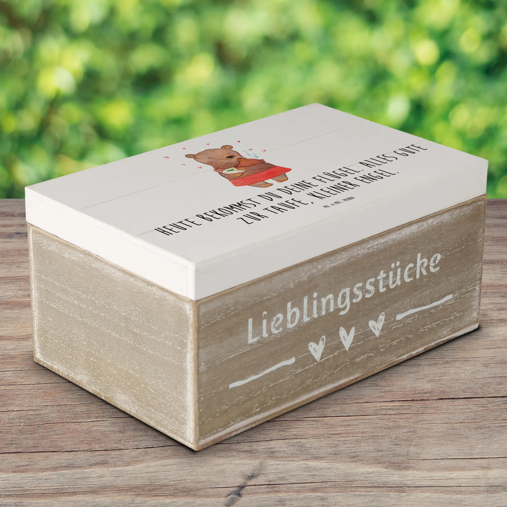 Holzkiste Bären Taufe Holzkiste, Kiste, Schatzkiste, Truhe, Schatulle, XXL, Erinnerungsbox, Erinnerungskiste, Dekokiste, Aufbewahrungsbox, Geschenkbox, Geschenkdose, Taufe, Taufgeschenk, Taufe Deko, zur Taufe, Taufspruch, Geschenk zur Taufe, Bär, Bärenmutter