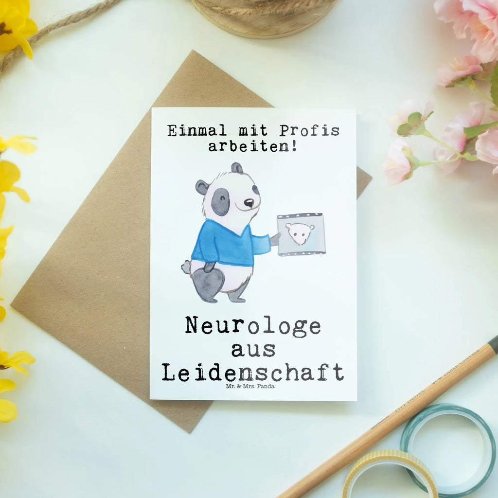 Grußkarte Neurologe aus Leidenschaft Grußkarte, Klappkarte, Einladungskarte, Glückwunschkarte, Hochzeitskarte, Geburtstagskarte, Karte, Ansichtskarten, Beruf, Ausbildung, Jubiläum, Abschied, Rente, Kollege, Kollegin, Geschenk, Schenken, Arbeitskollege, Mitarbeiter, Firma, Danke, Dankeschön, Neurologe, Neurologie, Mediziner, Medizinstudium