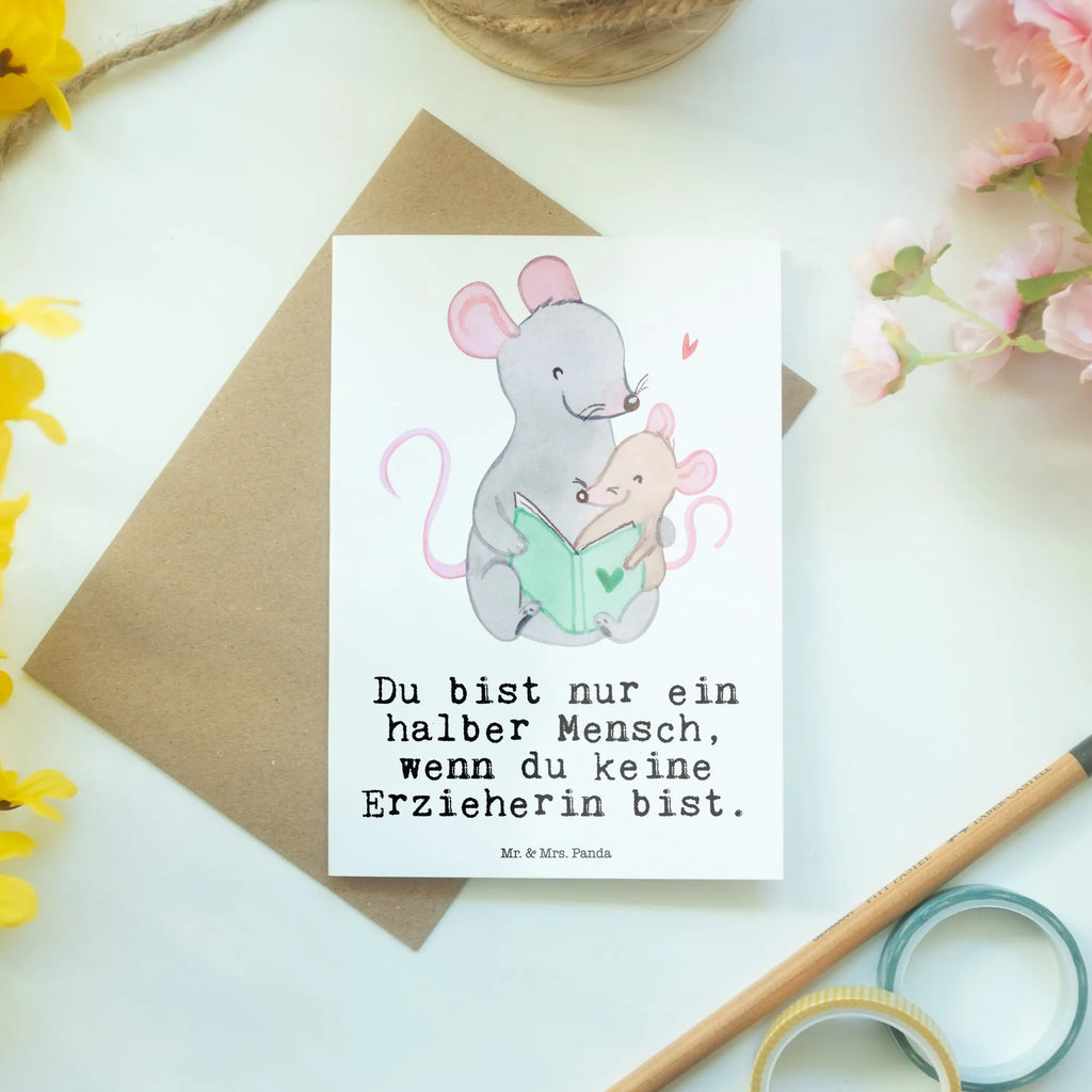 Grußkarte Erzieherin mit Herz Grußkarte, Klappkarte, Einladungskarte, Glückwunschkarte, Hochzeitskarte, Geburtstagskarte, Karte, Ansichtskarten, Beruf, Ausbildung, Jubiläum, Abschied, Rente, Kollege, Kollegin, Geschenk, Schenken, Arbeitskollege, Mitarbeiter, Firma, Danke, Dankeschön, Erzieherin, Kindergärtnerin, Pädagogin, Kindergarten, Abschiedsgeschenke Kindergarten