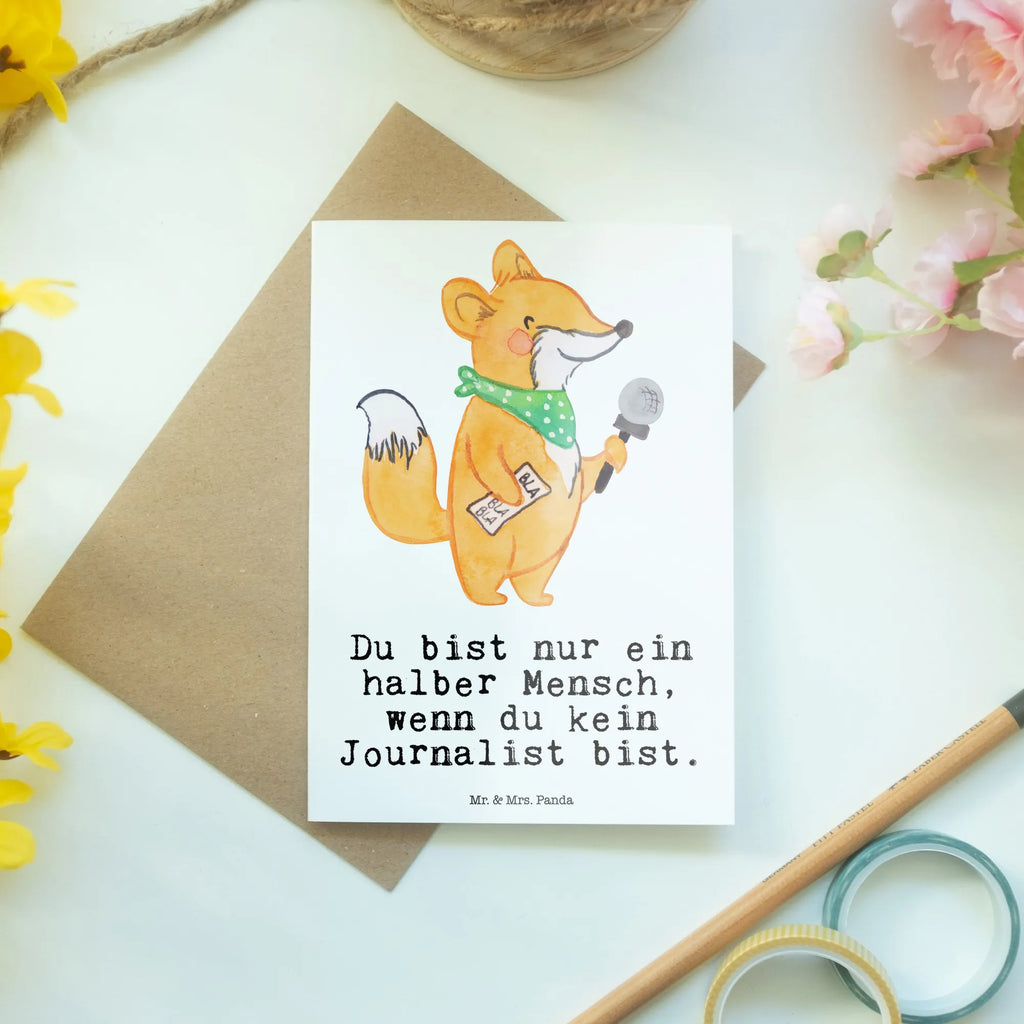 Grußkarte Journalist mit Herz Grußkarte, Klappkarte, Einladungskarte, Glückwunschkarte, Hochzeitskarte, Geburtstagskarte, Karte, Ansichtskarten, Beruf, Ausbildung, Jubiläum, Abschied, Rente, Kollege, Kollegin, Geschenk, Schenken, Arbeitskollege, Mitarbeiter, Firma, Danke, Dankeschön, Journalist, Reporter, Redakteur, Pressebüro, Studium