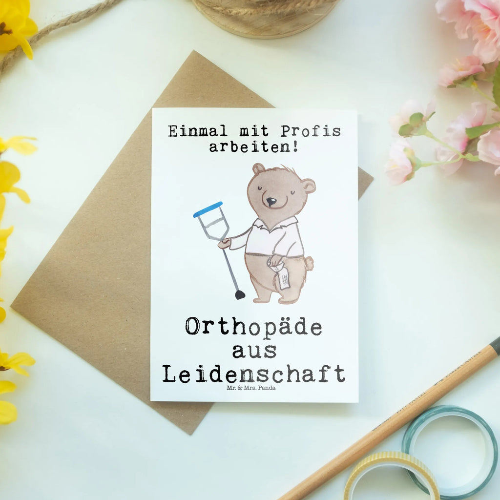 Grußkarte Orthopäde aus Leidenschaft Grußkarte, Klappkarte, Einladungskarte, Glückwunschkarte, Hochzeitskarte, Geburtstagskarte, Karte, Ansichtskarten, Beruf, Ausbildung, Jubiläum, Abschied, Rente, Kollege, Kollegin, Geschenk, Schenken, Arbeitskollege, Mitarbeiter, Firma, Danke, Dankeschön, Orthopäde, Facharzt, Orthopädie, Praxis, Eröffnung