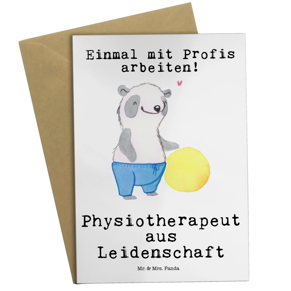 Grußkarte Physiotherapeut aus Leidenschaft Grußkarte, Klappkarte, Einladungskarte, Glückwunschkarte, Hochzeitskarte, Geburtstagskarte, Karte, Ansichtskarten, Beruf, Ausbildung, Jubiläum, Abschied, Rente, Kollege, Kollegin, Geschenk, Schenken, Arbeitskollege, Mitarbeiter, Firma, Danke, Dankeschön