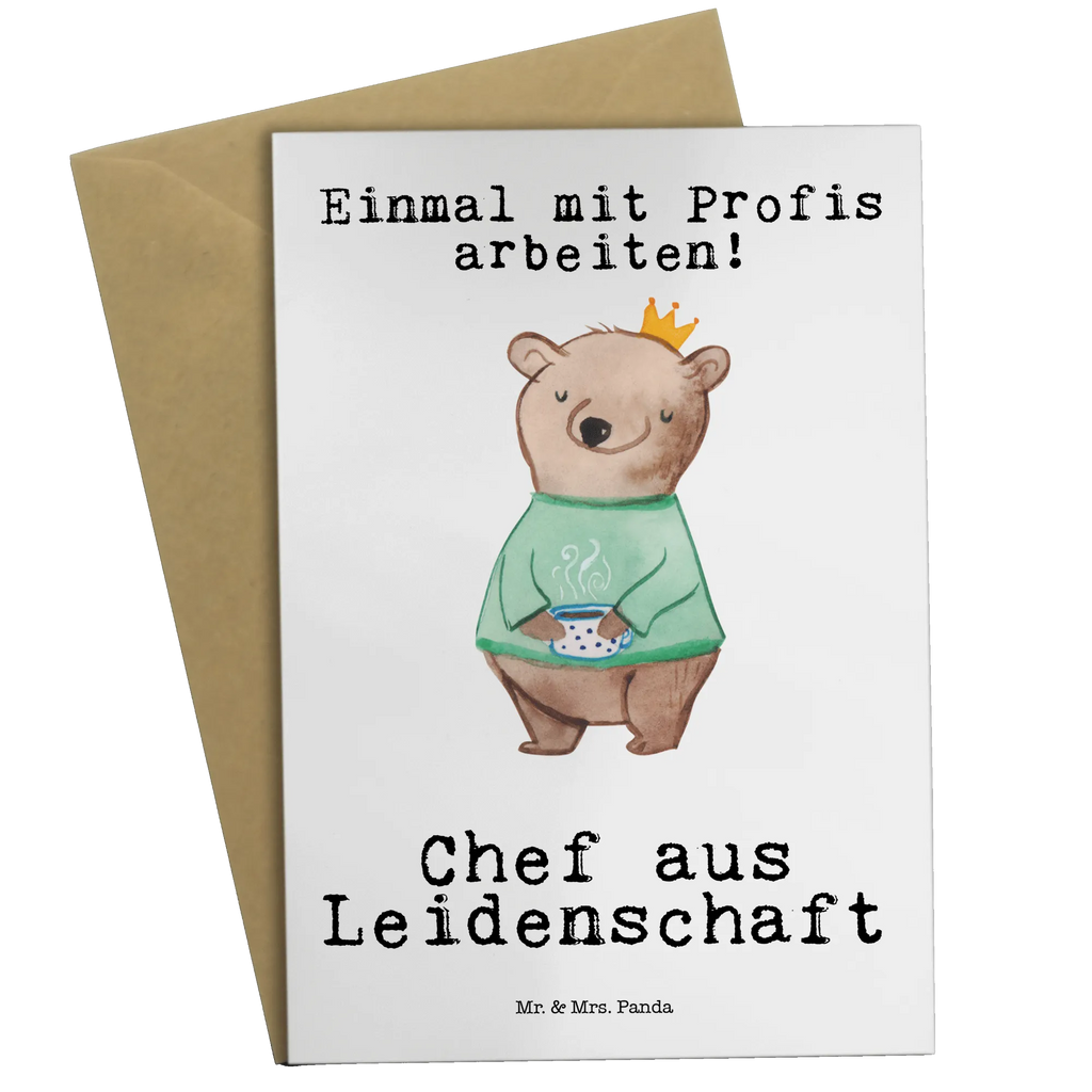 Grußkarte Chef aus Leidenschaft Grußkarte, Klappkarte, Einladungskarte, Glückwunschkarte, Hochzeitskarte, Geburtstagskarte, Karte, Ansichtskarten, Beruf, Ausbildung, Jubiläum, Abschied, Rente, Kollege, Kollegin, Geschenk, Schenken, Arbeitskollege, Mitarbeiter, Firma, Danke, Dankeschön, CEO, Chef, Führungskraft, Geschäftsinhaber, Firmeninhaber, Unternehmensinhaber, Direktor, Leiter