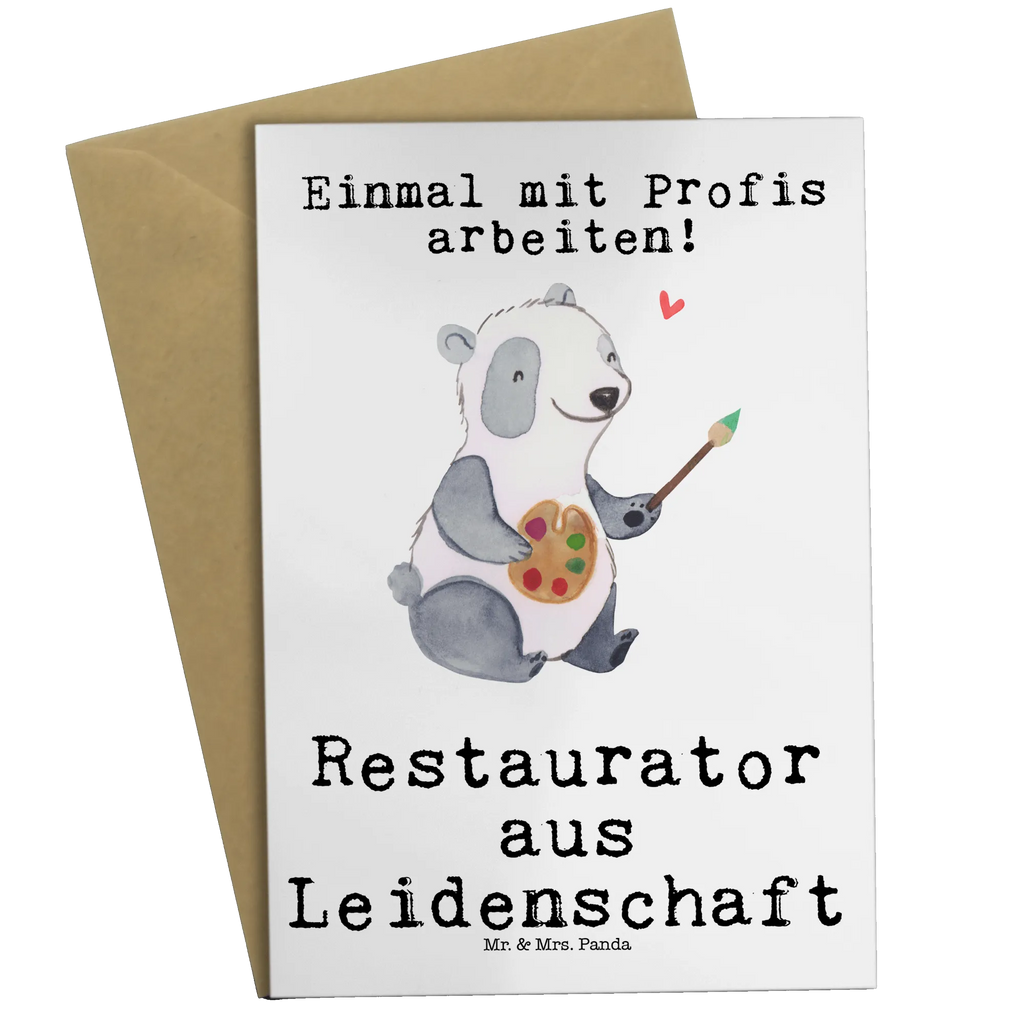 Grußkarte Restaurator aus Leidenschaft Grußkarte, Klappkarte, Einladungskarte, Glückwunschkarte, Hochzeitskarte, Geburtstagskarte, Karte, Ansichtskarten, Beruf, Ausbildung, Jubiläum, Abschied, Rente, Kollege, Kollegin, Geschenk, Schenken, Arbeitskollege, Mitarbeiter, Firma, Danke, Dankeschön