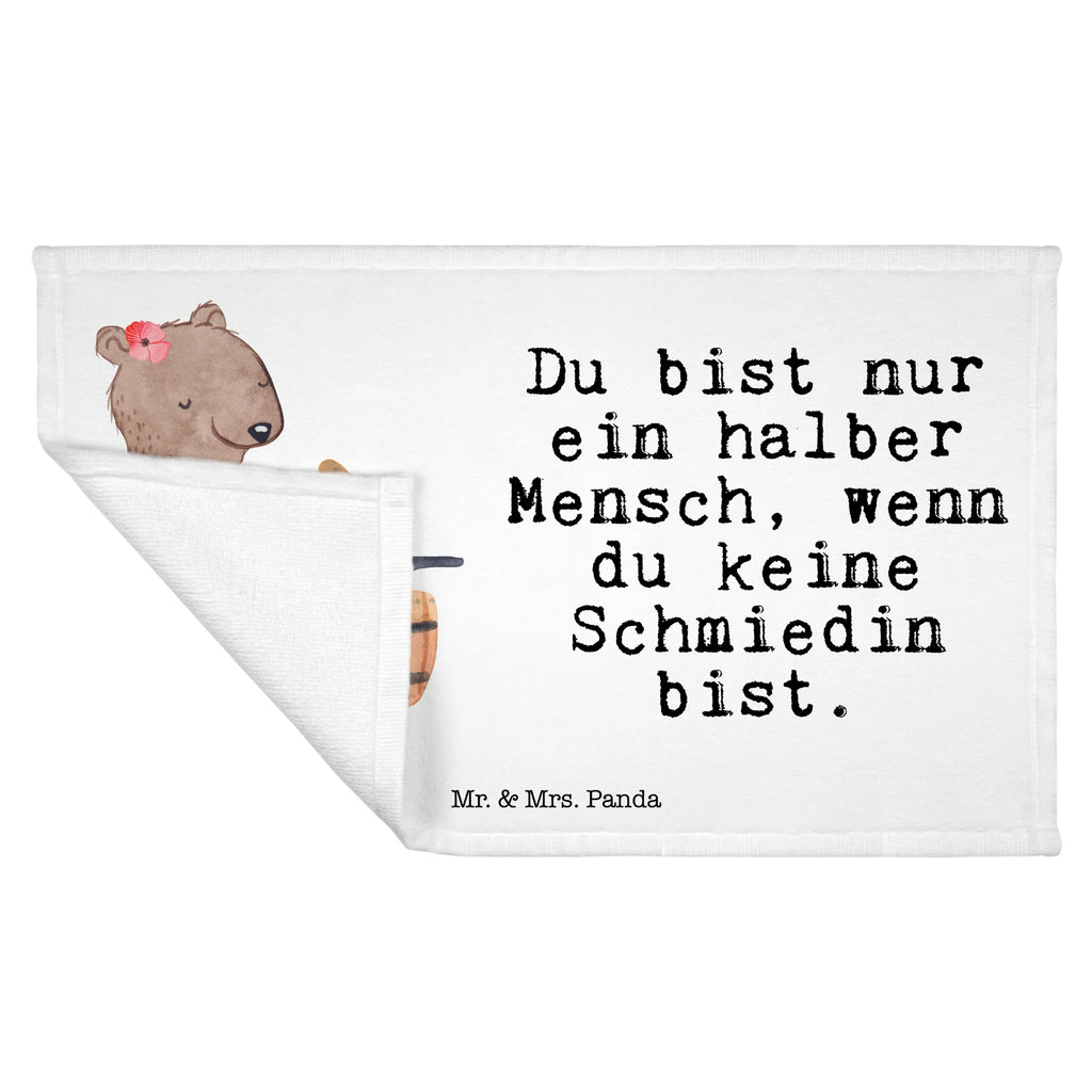 Handtuch Schmiedin mit Herz Gästetuch, Reisehandtuch, Sport Handtuch, Frottier, Kinder Handtuch, Beruf, Ausbildung, Jubiläum, Abschied, Rente, Kollege, Kollegin, Geschenk, Schenken, Arbeitskollege, Mitarbeiter, Firma, Danke, Dankeschön