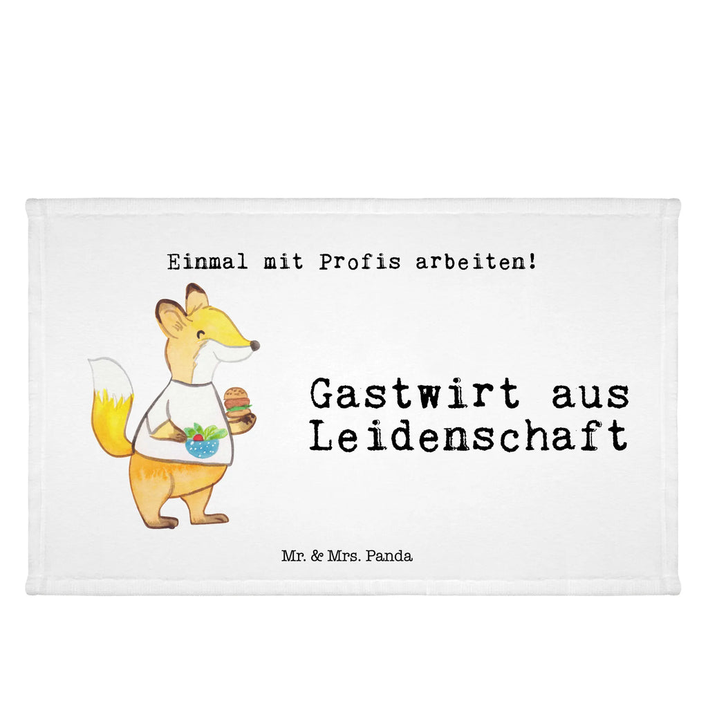 Handtuch Gastwirt aus Leidenschaft Gästetuch, Reisehandtuch, Sport Handtuch, Frottier, Kinder Handtuch, Beruf, Ausbildung, Jubiläum, Abschied, Rente, Kollege, Kollegin, Geschenk, Schenken, Arbeitskollege, Mitarbeiter, Firma, Danke, Dankeschön, Kneipenwirt, Gastwirt, Gaststätte, Kneipe, Eröffnung, Barkeeper, Bartender, Rum, Bar