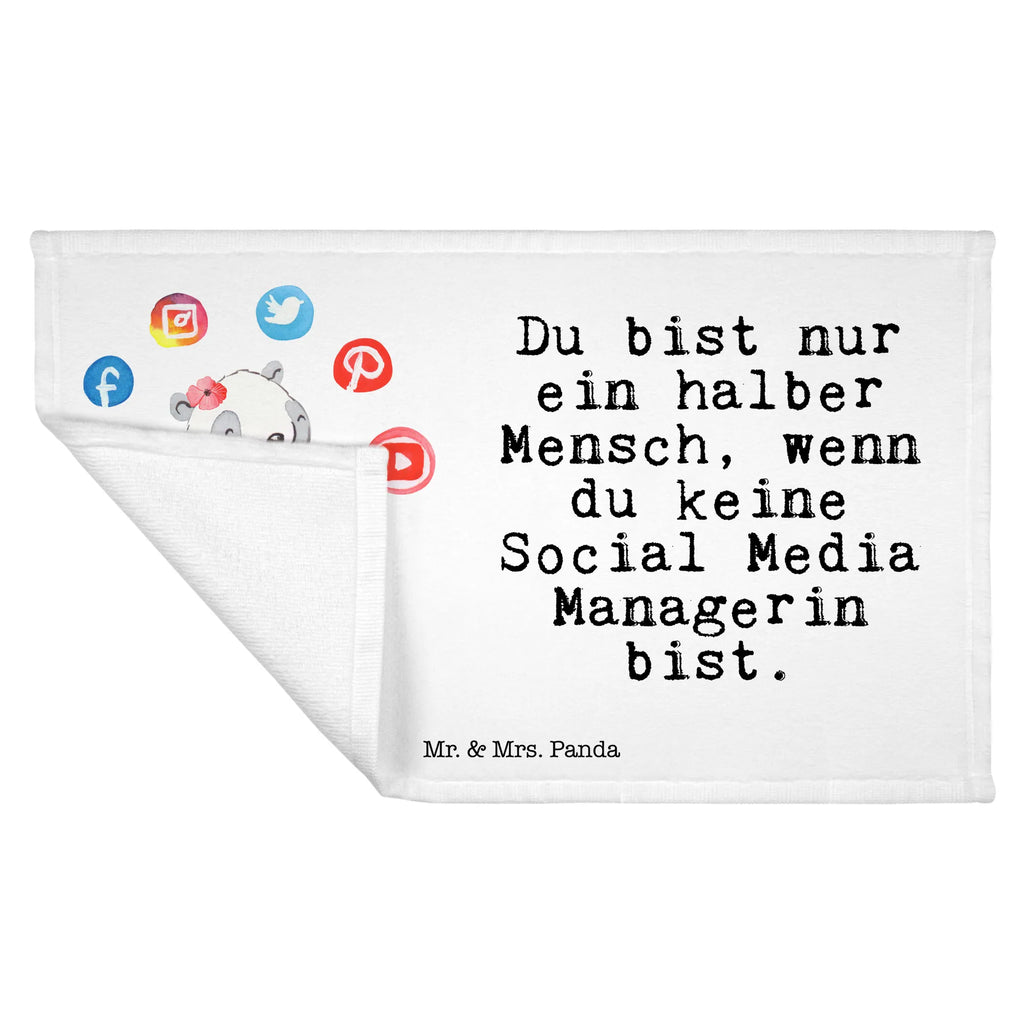 Handtuch Social Media Managerin mit Herz Gästetuch, Reisehandtuch, Sport Handtuch, Frottier, Kinder Handtuch, Beruf, Ausbildung, Jubiläum, Abschied, Rente, Kollege, Kollegin, Geschenk, Schenken, Arbeitskollege, Mitarbeiter, Firma, Danke, Dankeschön