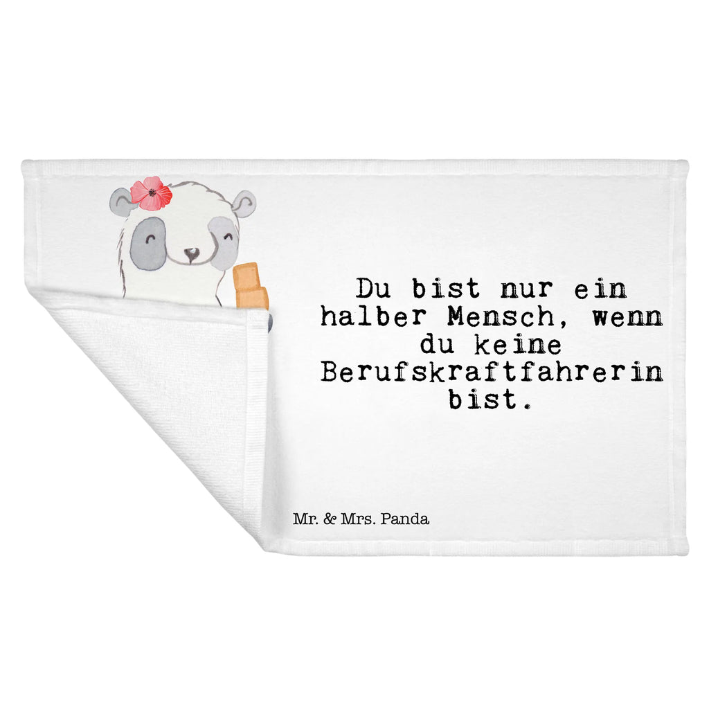 Handtuch Berufskraftfahrerin mit Herz Gästetuch, Reisehandtuch, Sport Handtuch, Frottier, Kinder Handtuch, Beruf, Ausbildung, Jubiläum, Abschied, Rente, Kollege, Kollegin, Geschenk, Schenken, Arbeitskollege, Mitarbeiter, Firma, Danke, Dankeschön