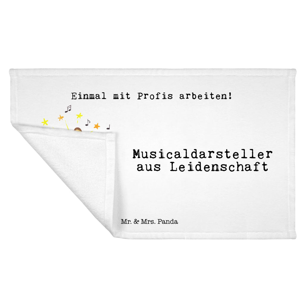 Handtuch Musicaldarsteller aus Leidenschaft Gästetuch, Reisehandtuch, Sport Handtuch, Frottier, Kinder Handtuch, Beruf, Ausbildung, Jubiläum, Abschied, Rente, Kollege, Kollegin, Geschenk, Schenken, Arbeitskollege, Mitarbeiter, Firma, Danke, Dankeschön